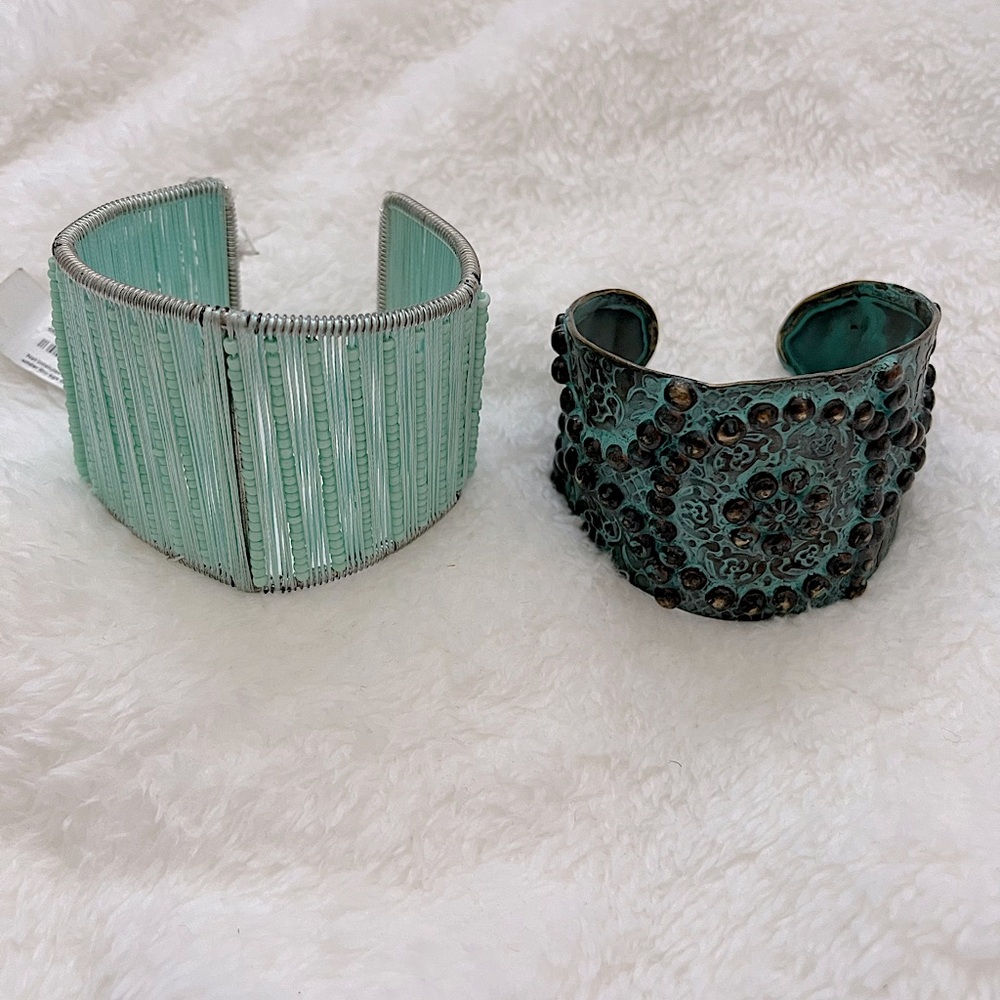 2 cuff bracelets
